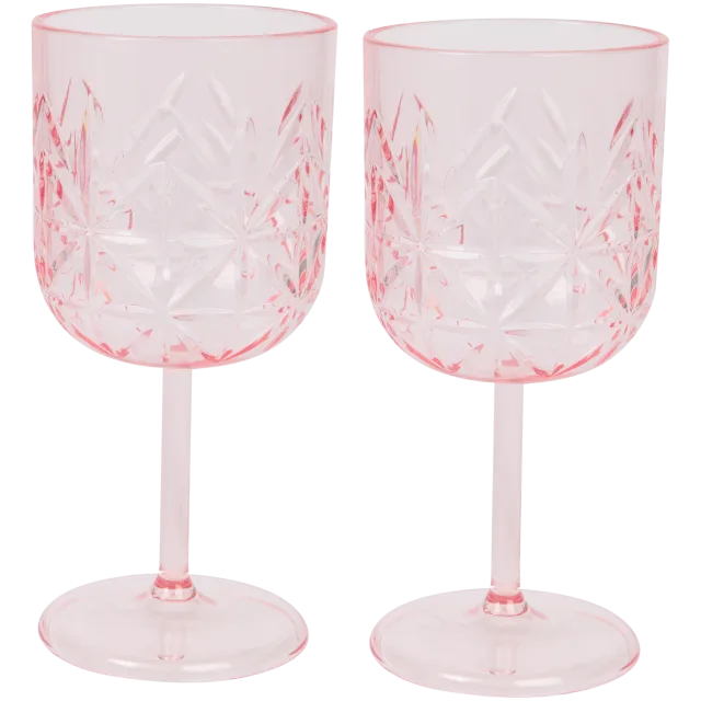 Verres à vin en plastique