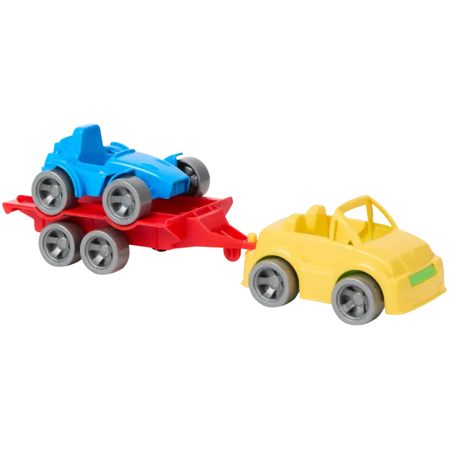Voiture jouet avec remorque Wader