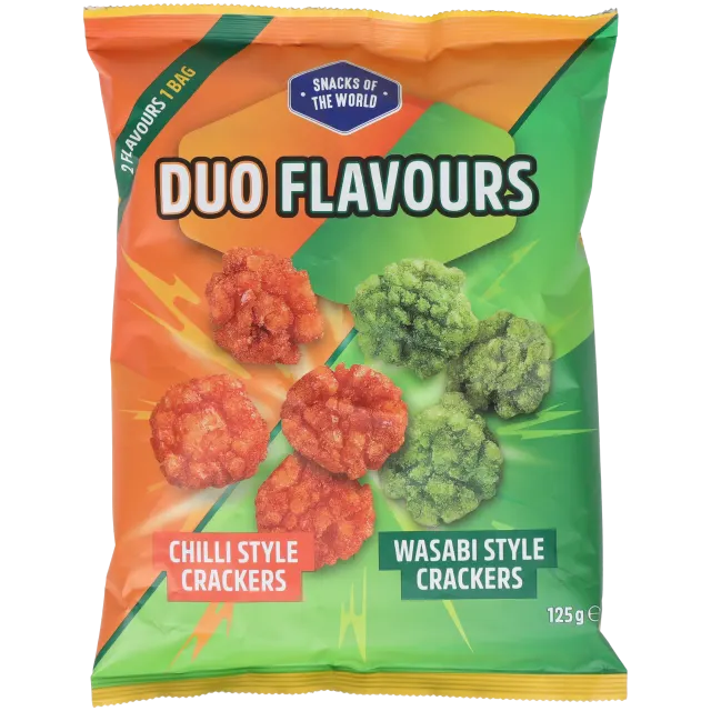 Crackers au riz Snacks of the World Duo Flavours Chili & Wasabi