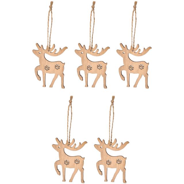 Suspensions de Noël en bois