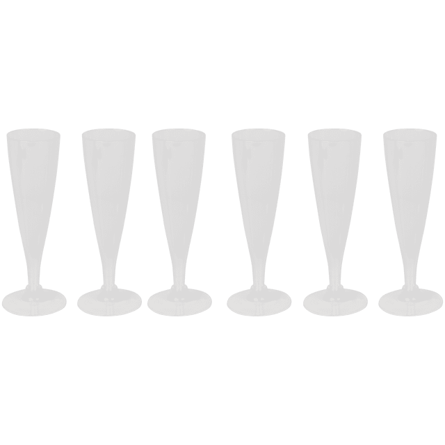 Flûtes à champagne en plastique