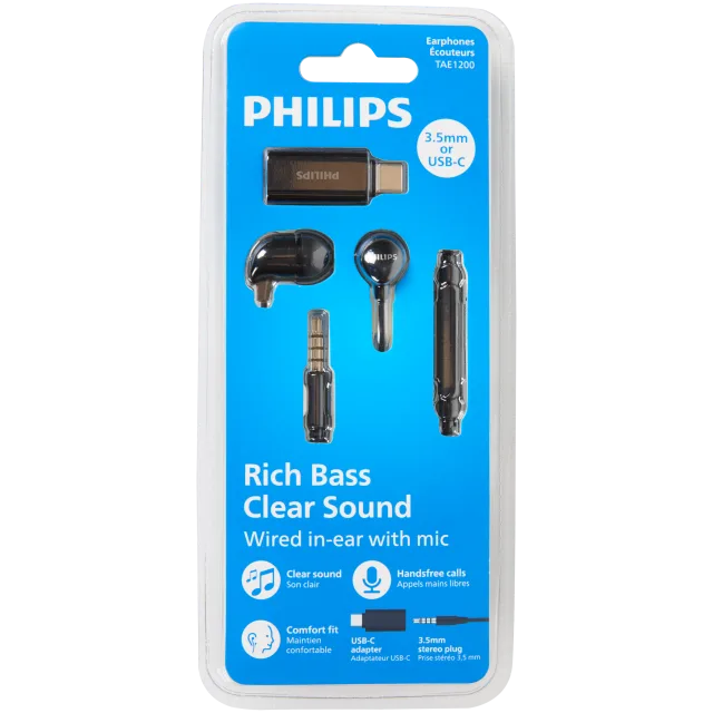 Écouteurs avec prise jack et USB-C Philips