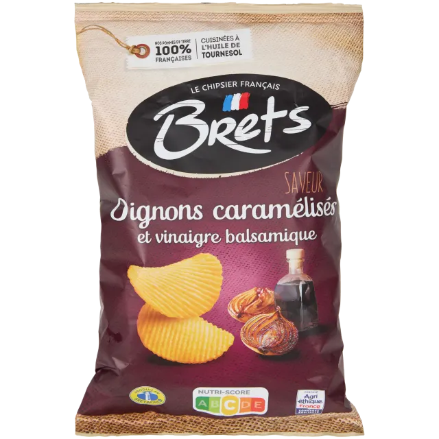 Chips Brets Oignons caramélisés et Vinaigre balsamique