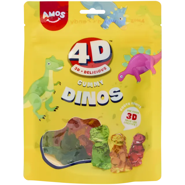 Bonbons dinosaures Amos 4D