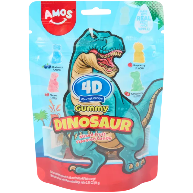 Bonbon Amos 4D Dinosaure