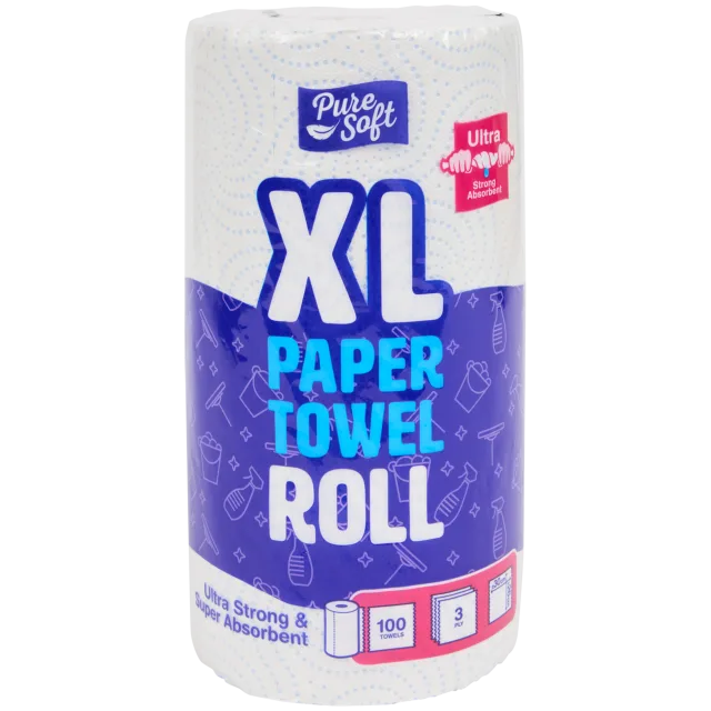 Essuie-tout XL Pure Soft Ultra résistant & Super absorbant
