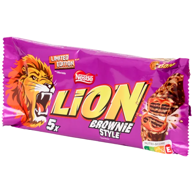 Barres chocolatées Lion Brownie Style