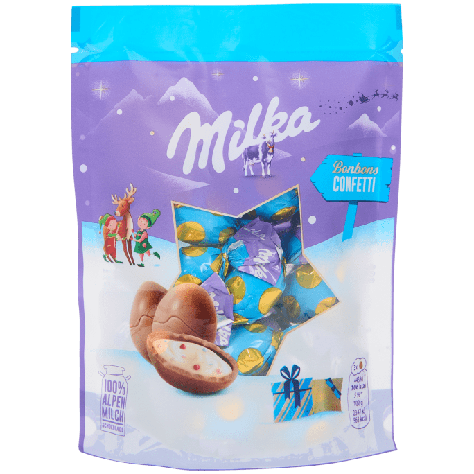 Bonbons de Noël Milka Confettis
