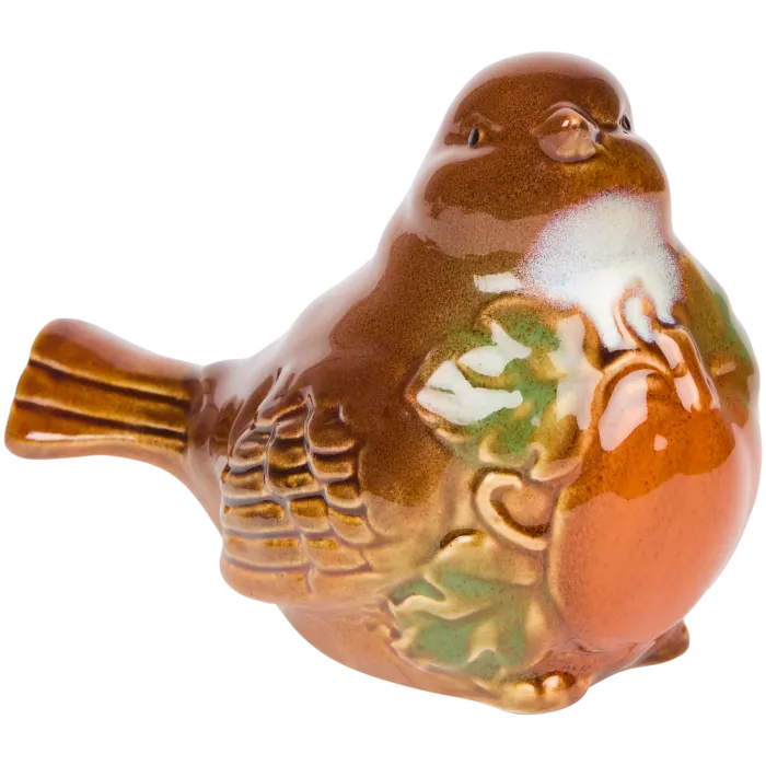 Oiseau en céramique, chez Action