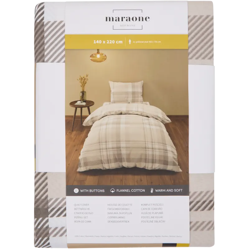 Parure de lit en flanelle