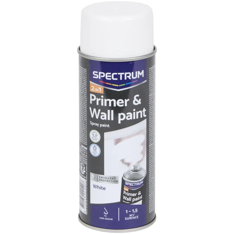 Peinture en aérosol 2-en-1 Spectrum Blanc