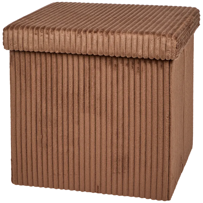 Pouf de rangement pliable