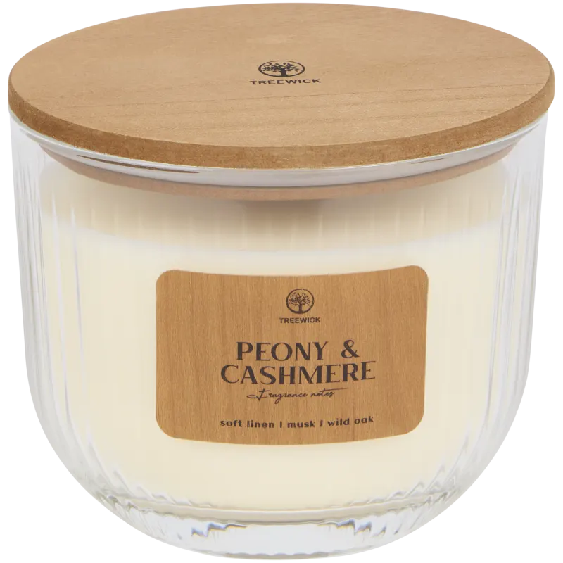 Bougie parfumée avec une mèche en bois Treewick