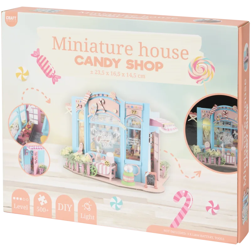 Maison miniature DIY avec LED