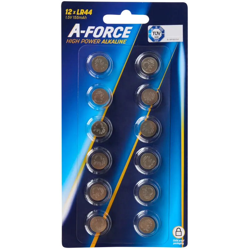 Piles boutons A-Force LR44