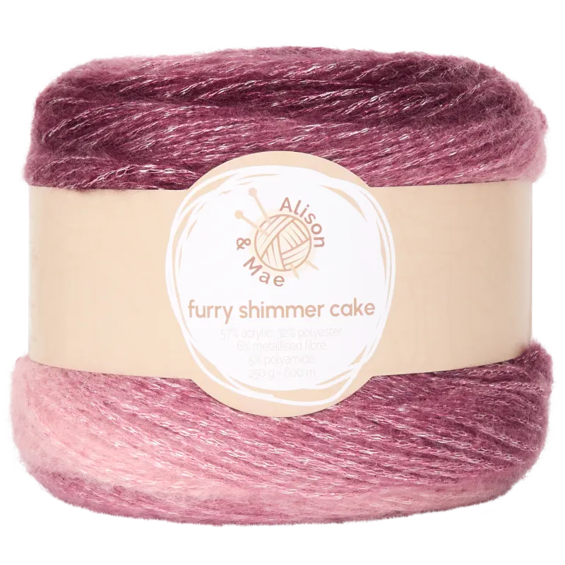 Fil brillant Alison & Mae Furry Shimmer Cake