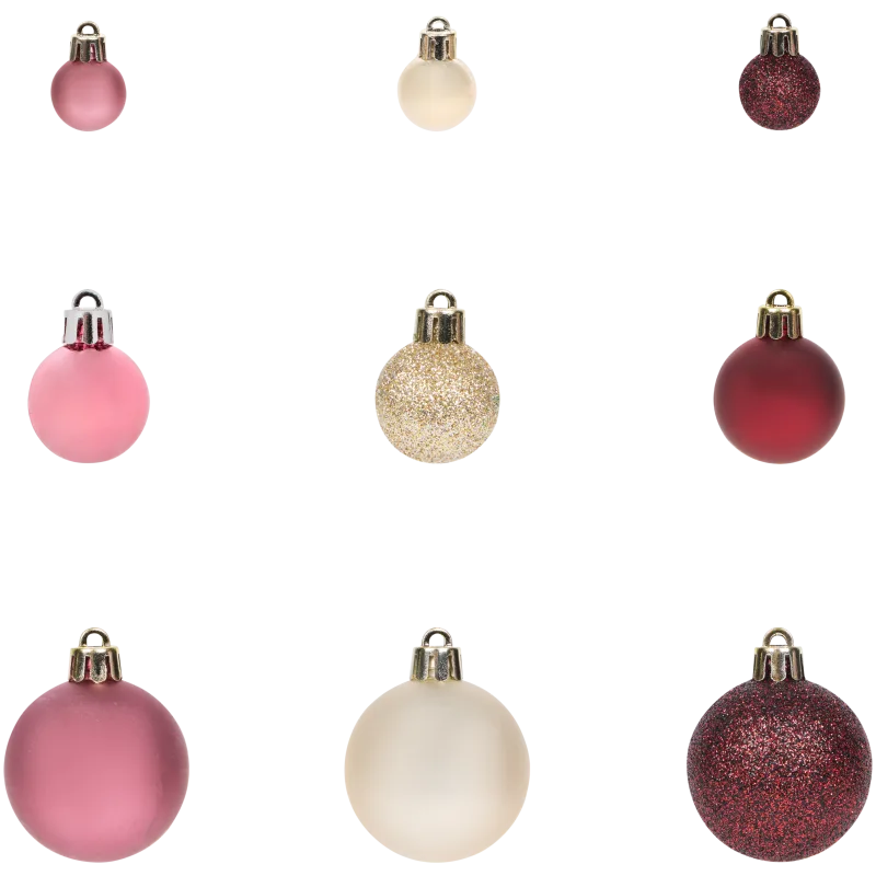 Boules de Noël en plastique