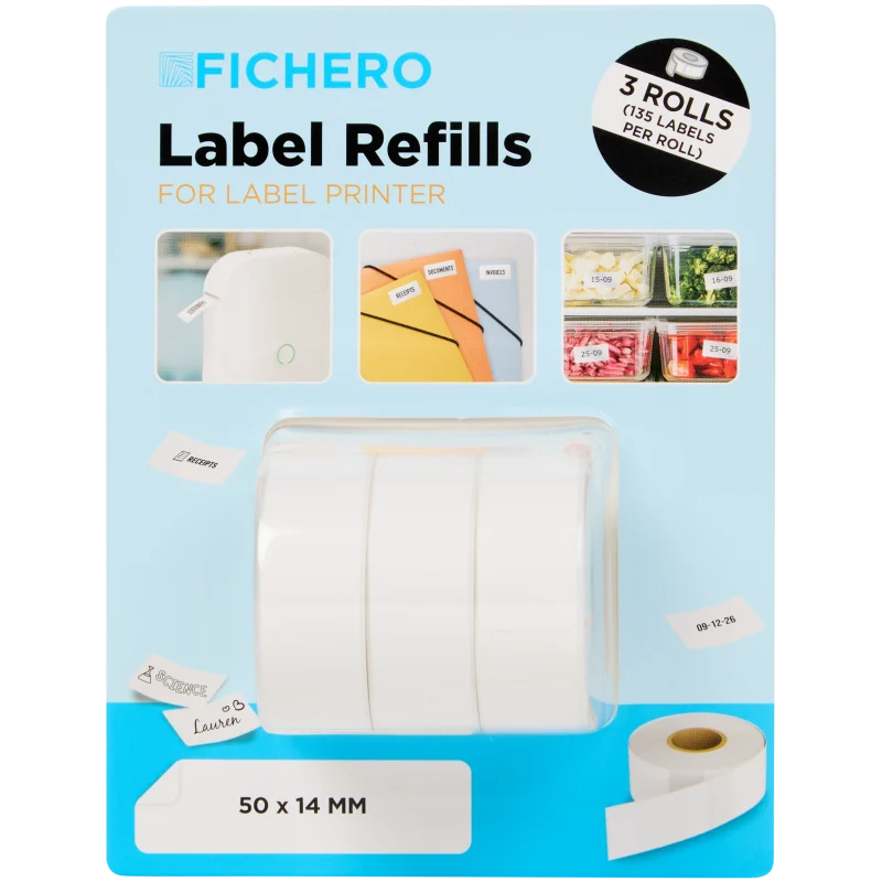 Rouleaux pour étiqueteuse Fichero