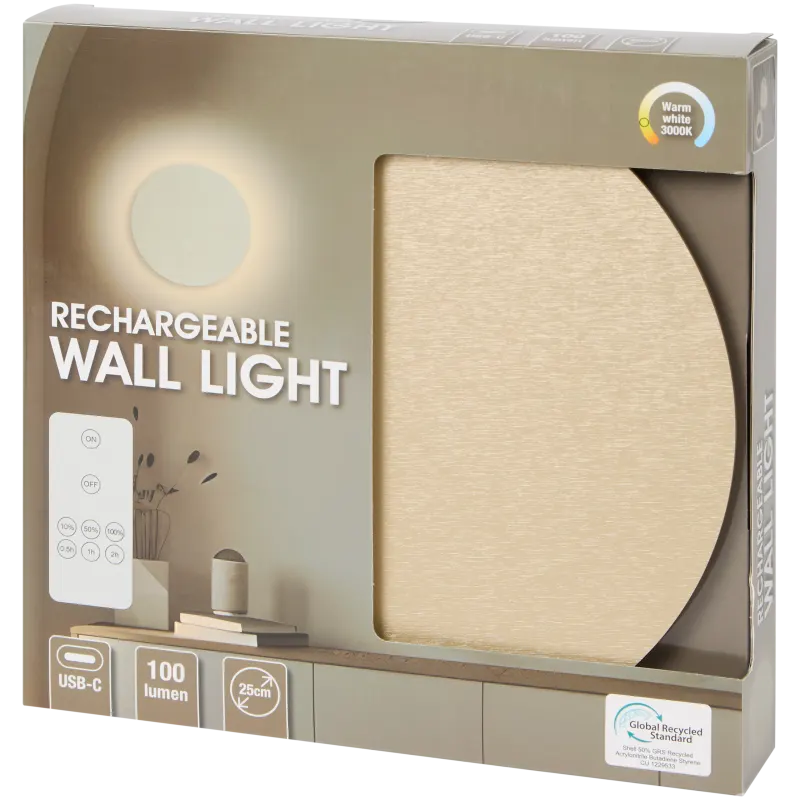 Applique murale rechargeable