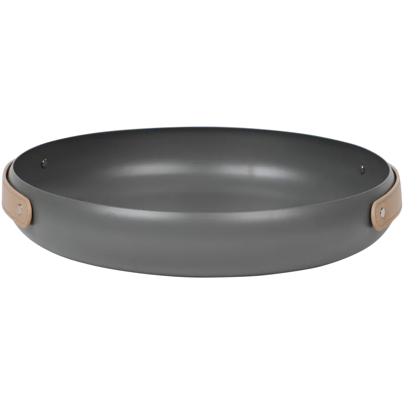 Plateau rond en métal