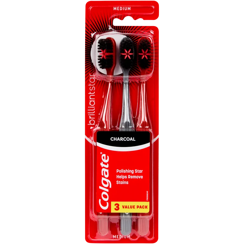 Brosses à dents Colgate Charbon