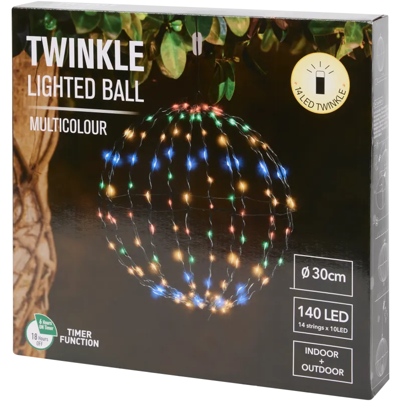 Boule lumineuse multicolore