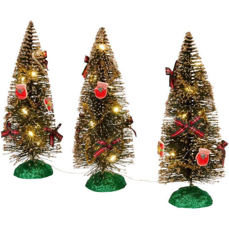 Mini-sapins de Noël LED