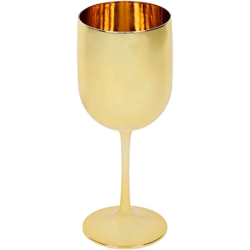 Verre à vin doré