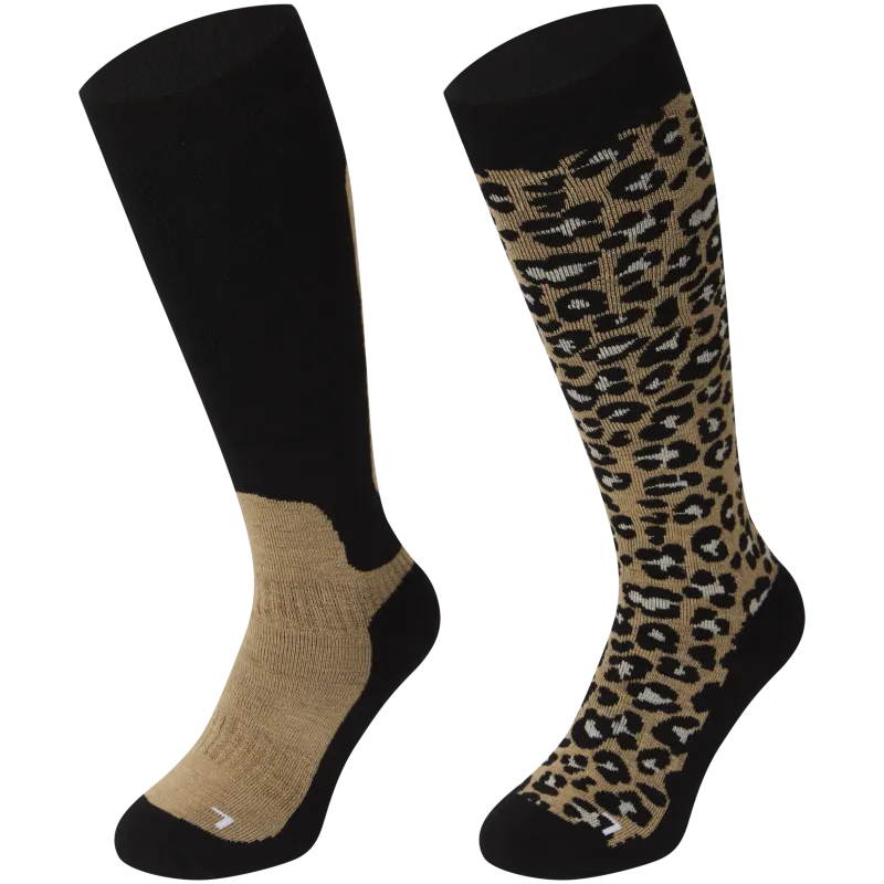Chaussettes de ski pour femme avec laine