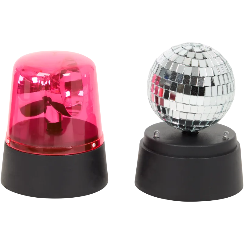 Boule disco et gyrophare