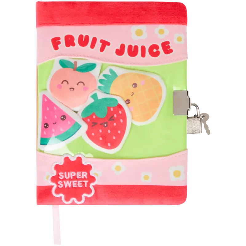 Journal en peluche avec cadenas