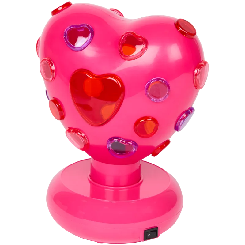 Lampe disco en forme de cœur