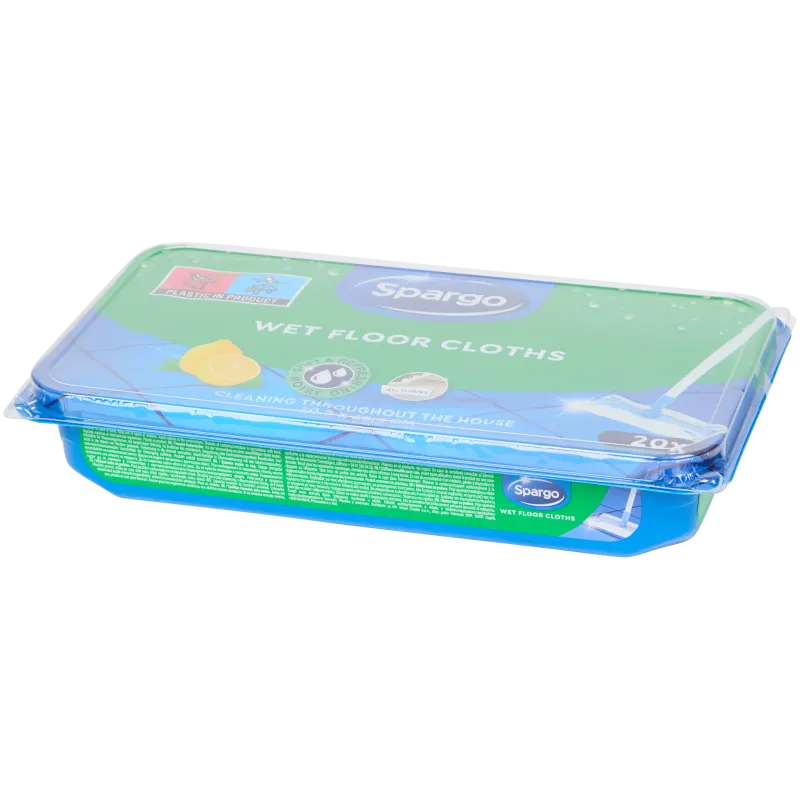 Lingettes humides pour sols Spargo