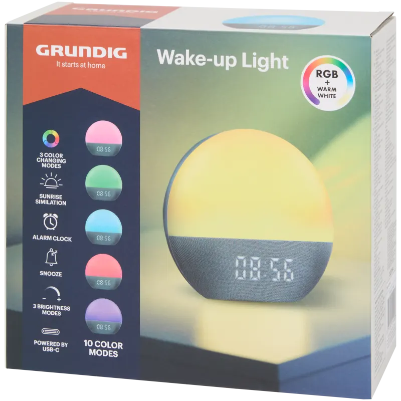 Réveil lumineux avec alarme Grundig