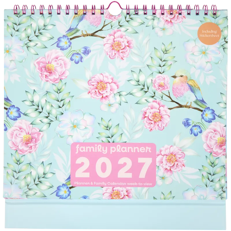 Planificateur hebdomadaire familial 2027