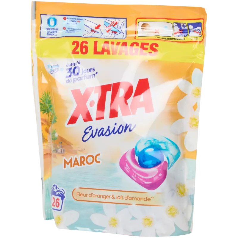 Capsules de lessive Xtra Evasion Maroc