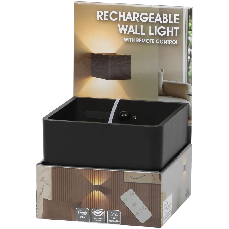 Lampe murale rechargeable orientable vers le haut et vers le bas