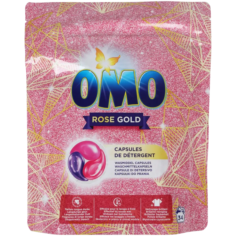 Capsules de lessive Omo Rose Gold