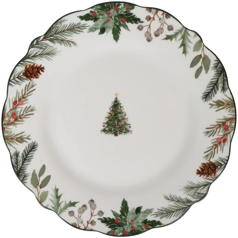 Petite assiette en porcelaine Winter Forest