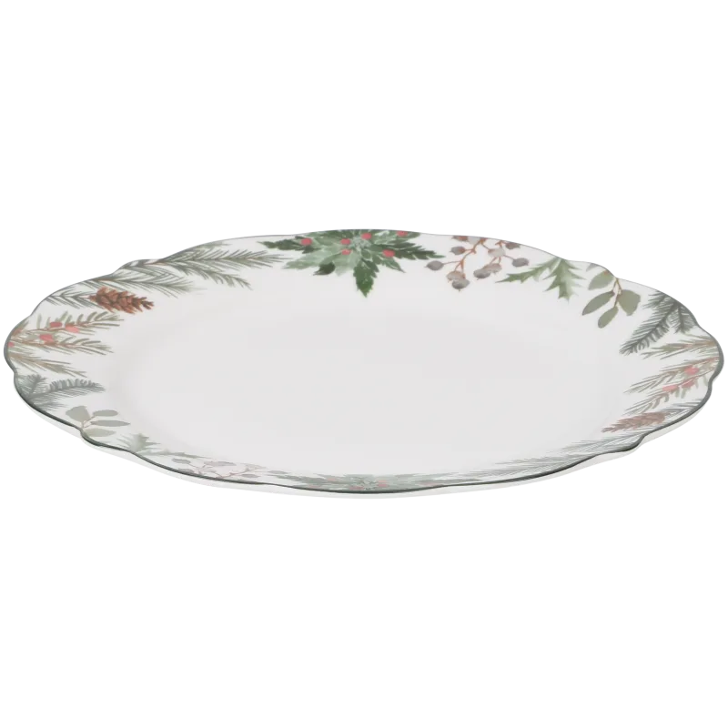 Assiette en porcelaine Winter Forest