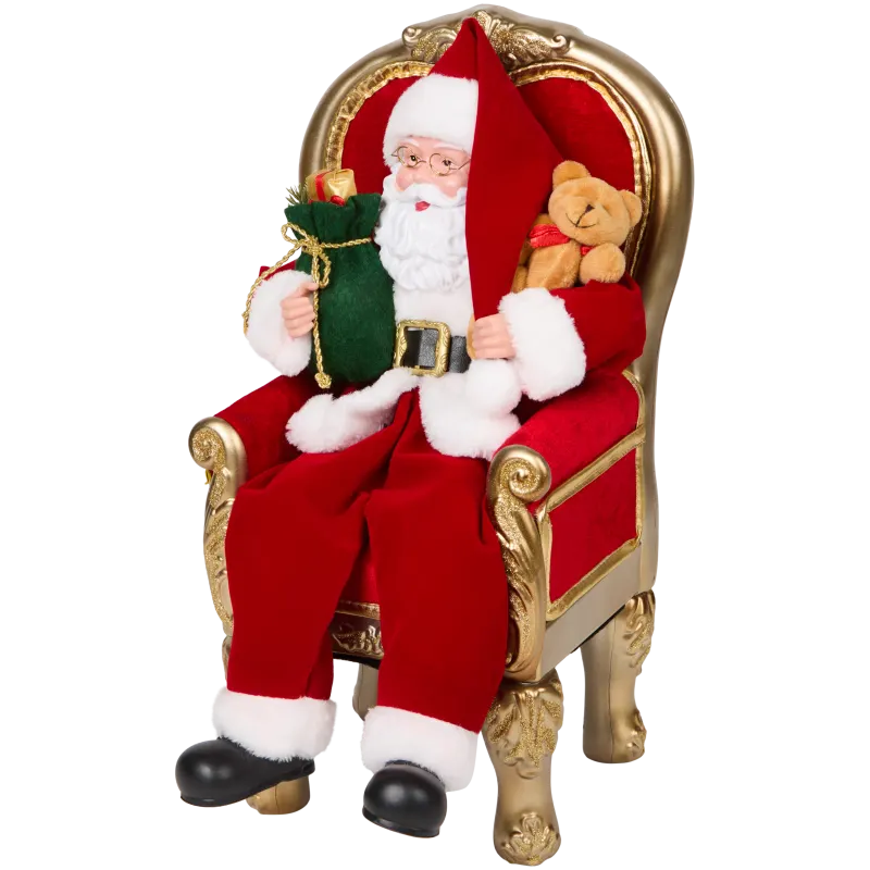 Père Noël sur une chaise