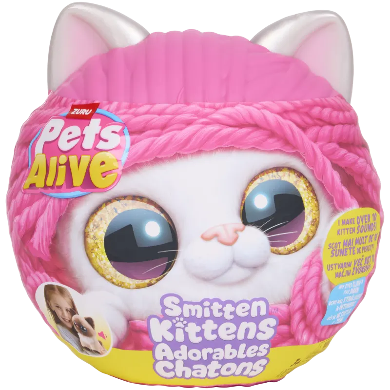 Balle surprise avec chat en peluche interactif Zuru Pets Alive
