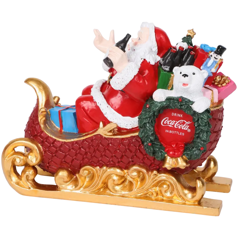 Décoration avec Père Noël Coca-Cola