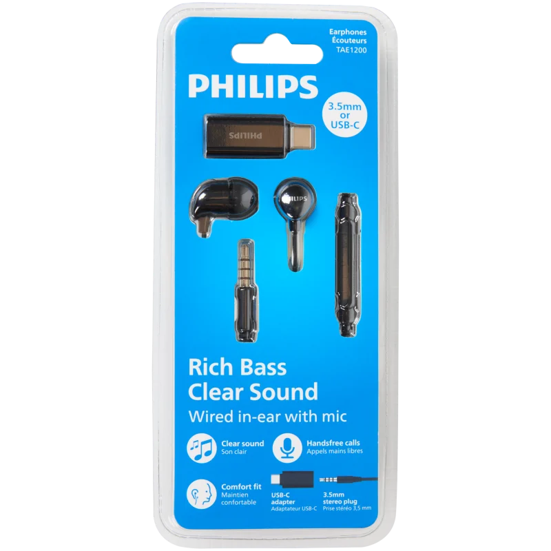 Écouteurs avec prise jack et USB-C Philips