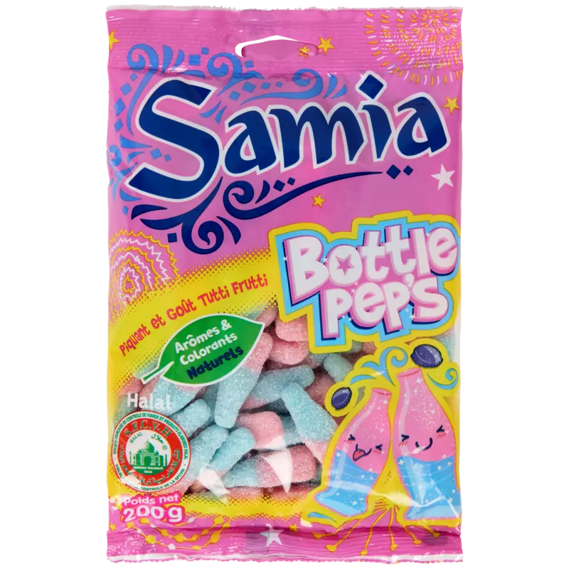 Bonbons bouteilles acidulées Samia