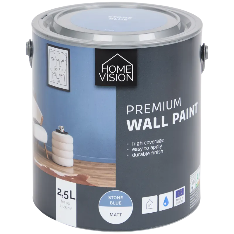 Peinture murale mate premium Homevision Stone Blue