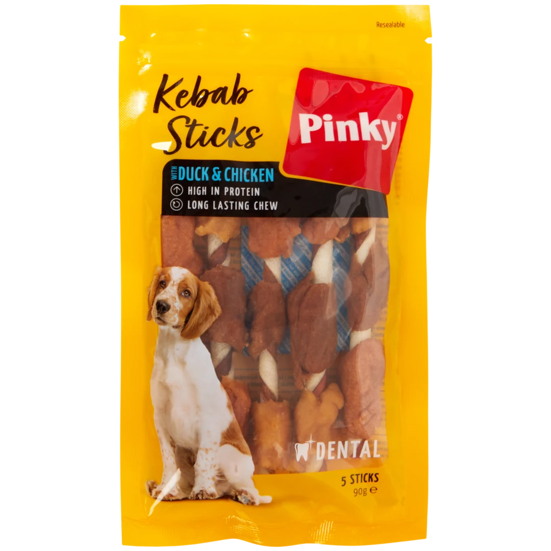 Pinky Hundesnacks Kebab Sticks mit Ente und Huhn 1