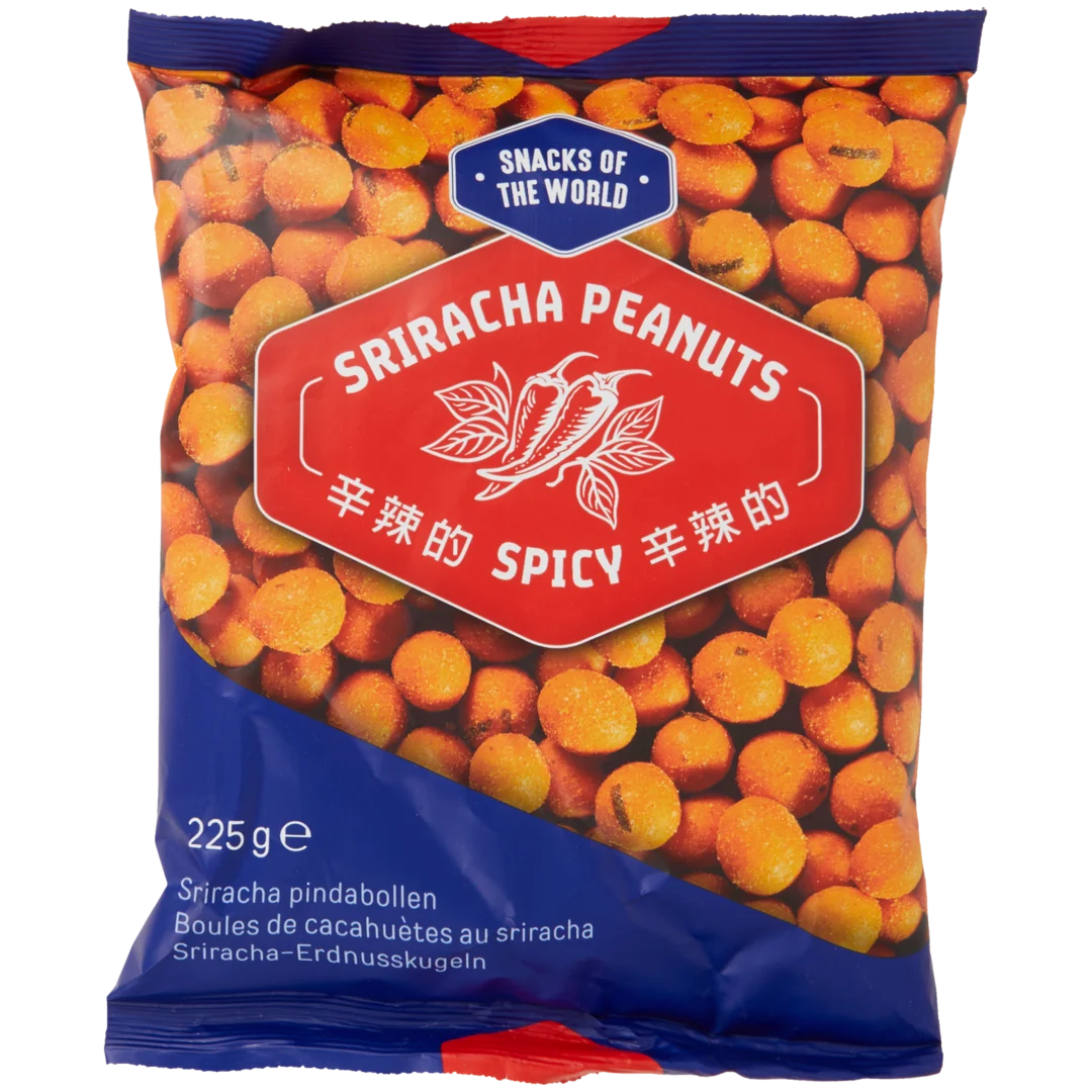 Snacks of the World Sriracha-Erdnusskugeln Spicy 1