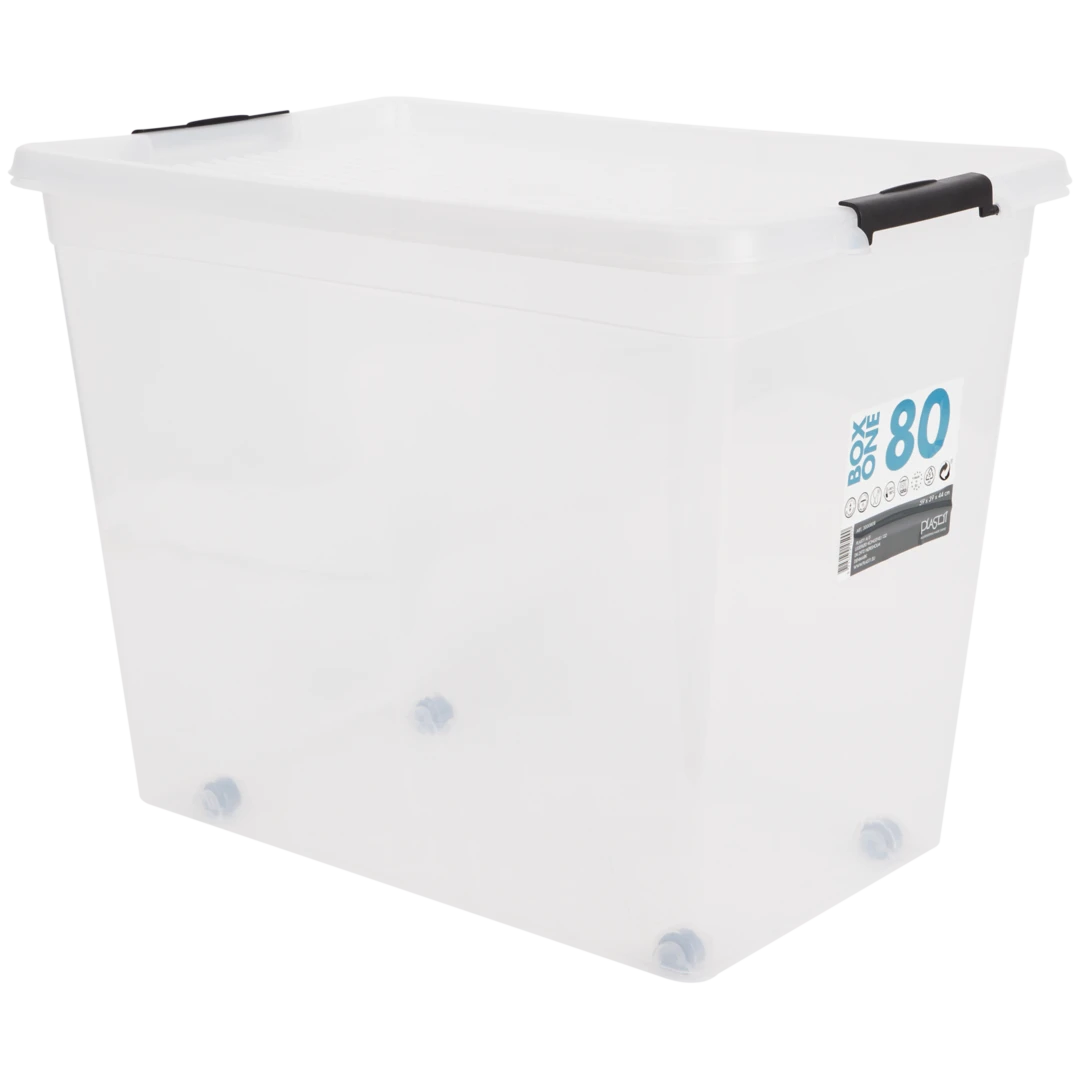 Boîte de rangement avec couvercle clipsé 1