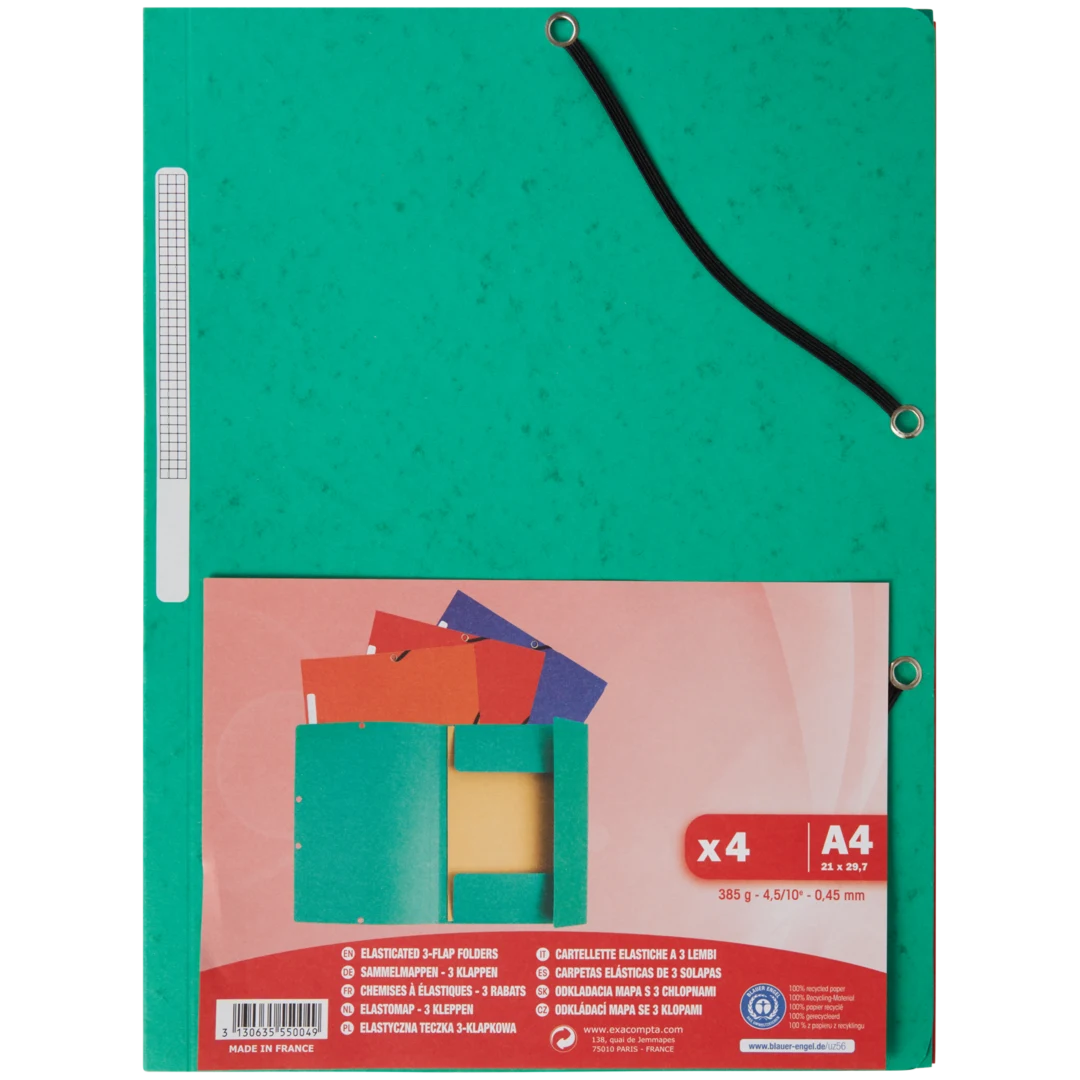 Cartelle portadocumenti con elastico Exacompta 3
